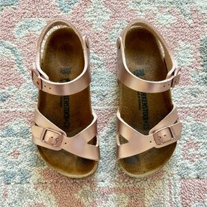 Rose Gold Birkenstock Sandals